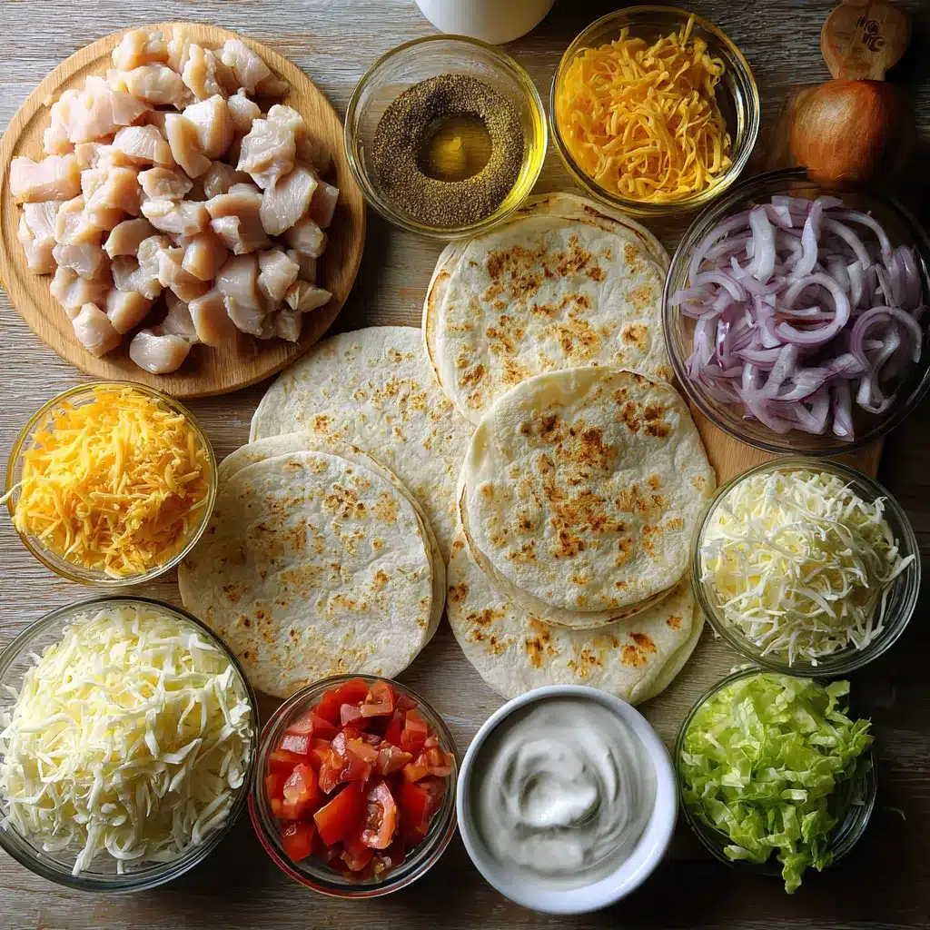 Cheesy Garlic Chicken Wraps