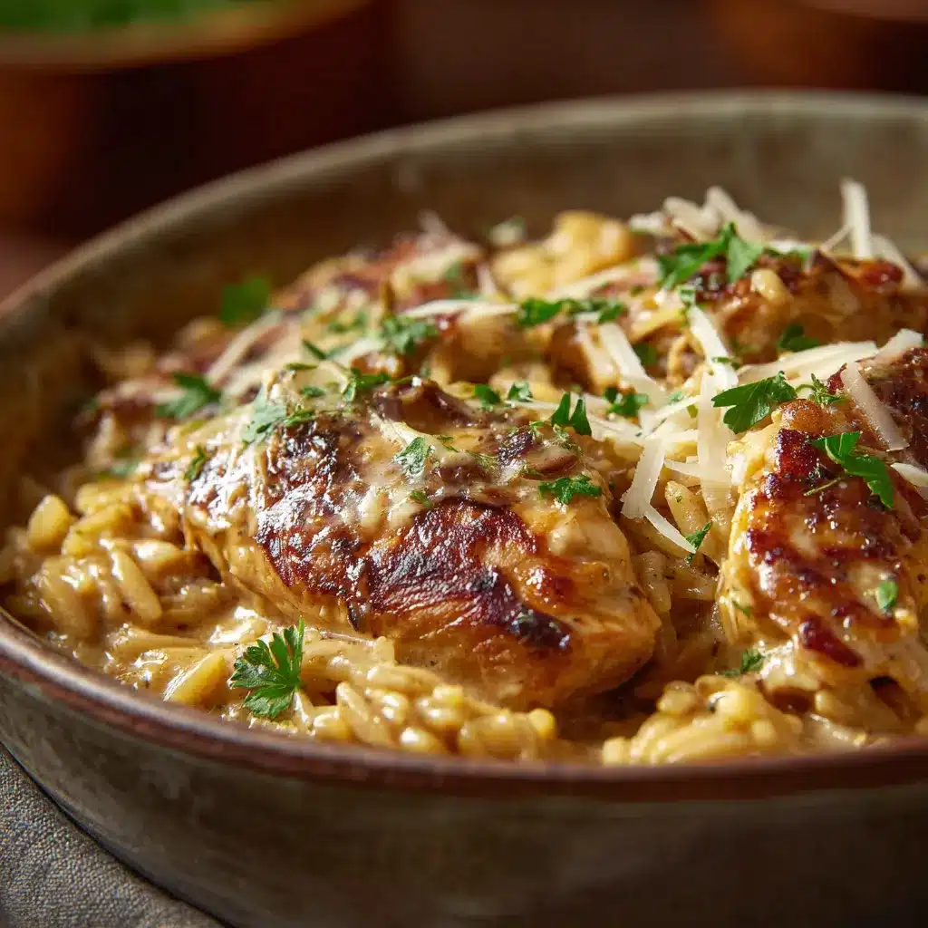 Marsala Chicken Orzo