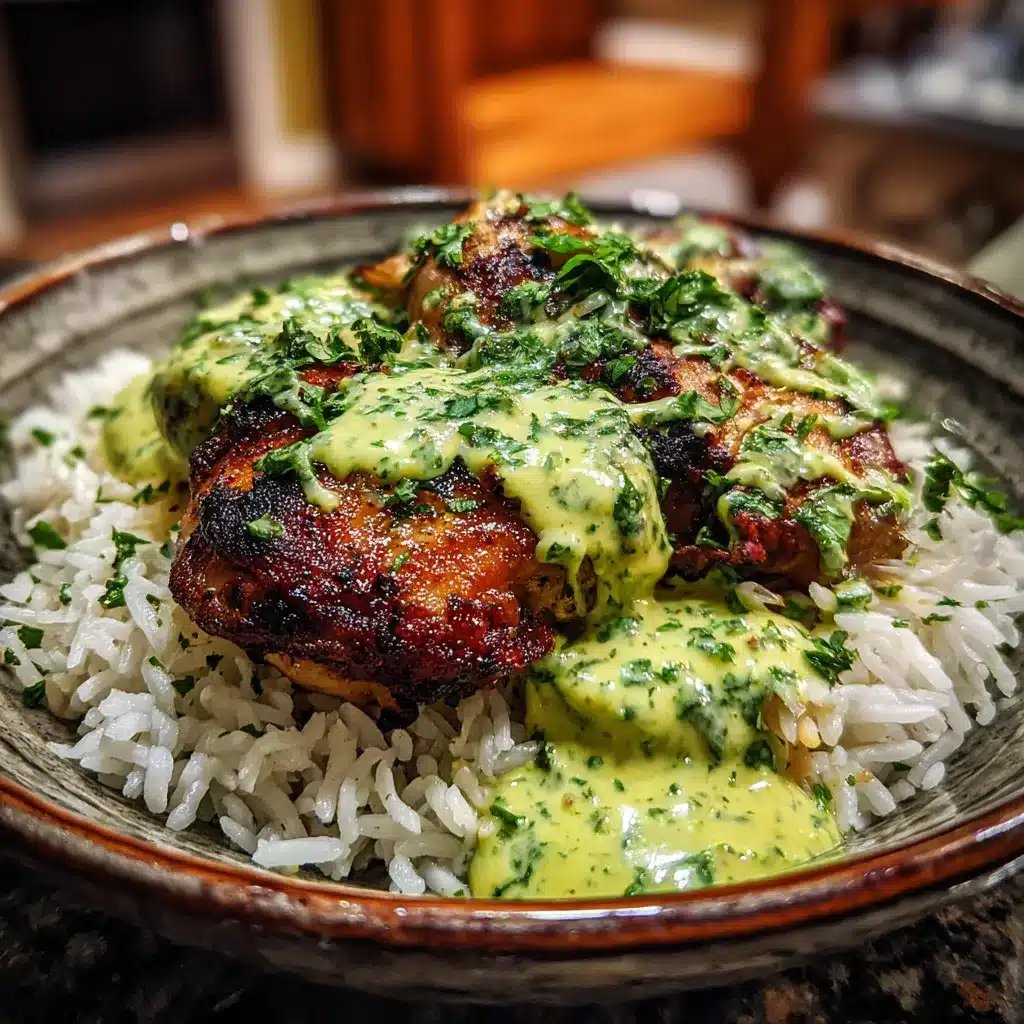 Peruvian Chicken and Rice with Green Sauce: Taste the Green Sauce Secret!