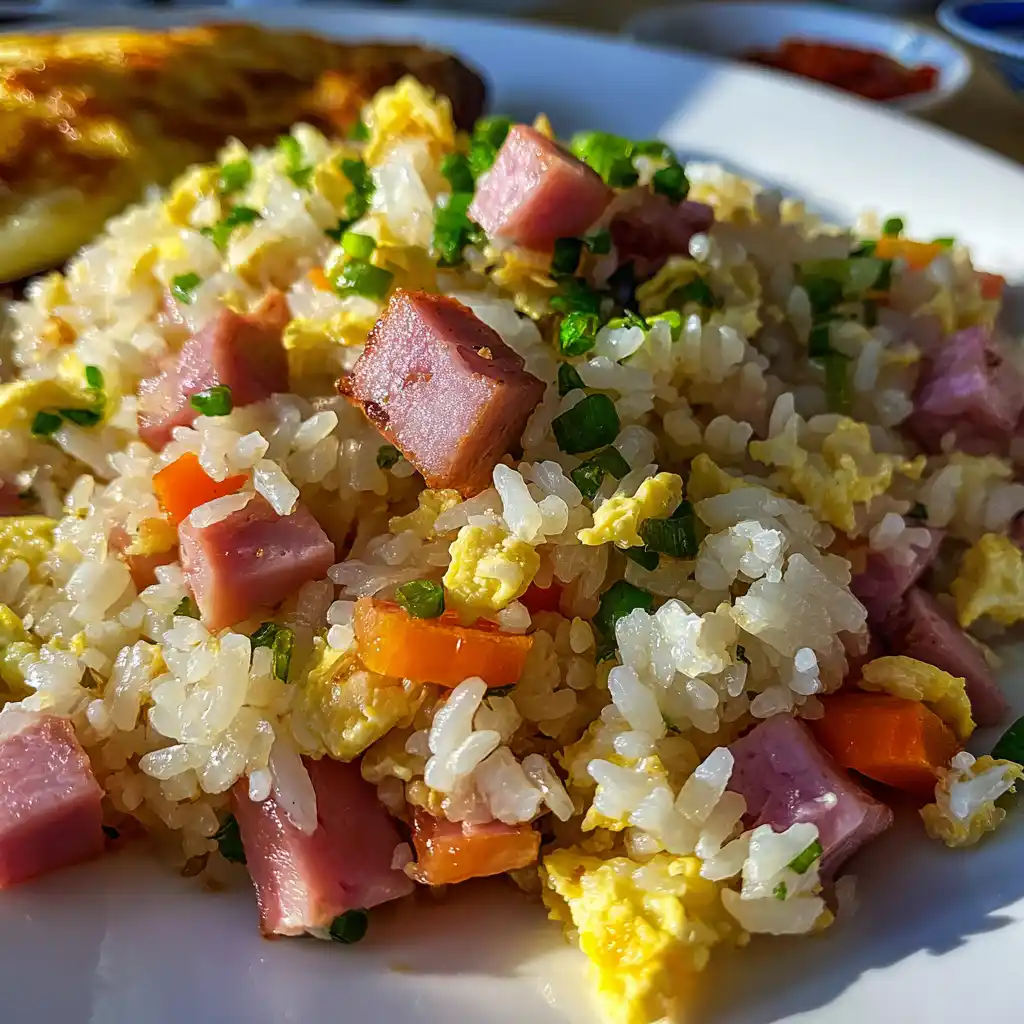 Leftover Ham Fried Rice