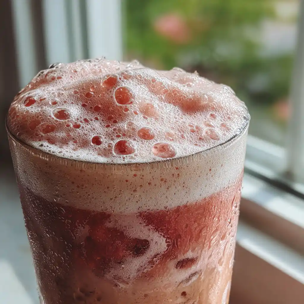 Strawberry Cold Foam Iced Coffee